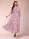 Lace A-Line/Princess Crew Neck Plus Size Mother of the Bride Dresses With Beadings & Appliques