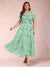 Lace A-Line/Princess Crew Neck Plus Size Mother of the Bride Dresses With Beadings & Appliques