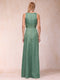 Sheath/Column V-Neck Sleeveless Mother of the Bride Dresses With Sash