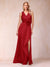 Sheath/Column V-Neck Sleeveless Mother of the Bride Dresses With Sash