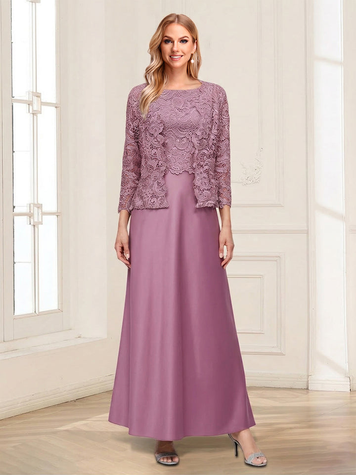 Sheath/Column Scoop Sleeveless 2 Pieces Mother of the Bride Dresses with Appliques &amp; Jacket