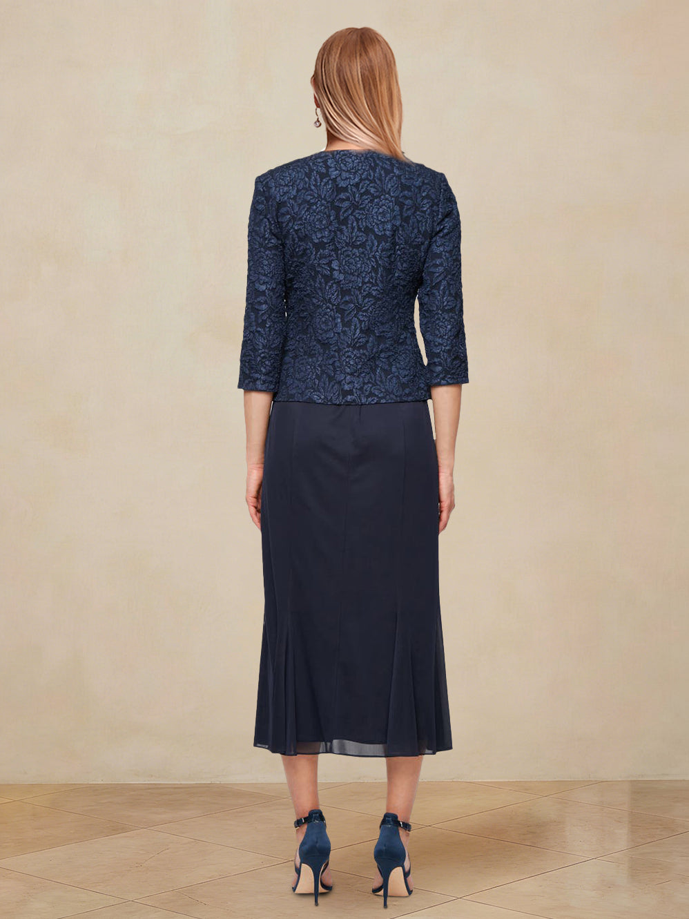 Sheath/Column Scoop Sleeveless 2 Pieces Mother of the Bride Dresses with Beadings & Jacket