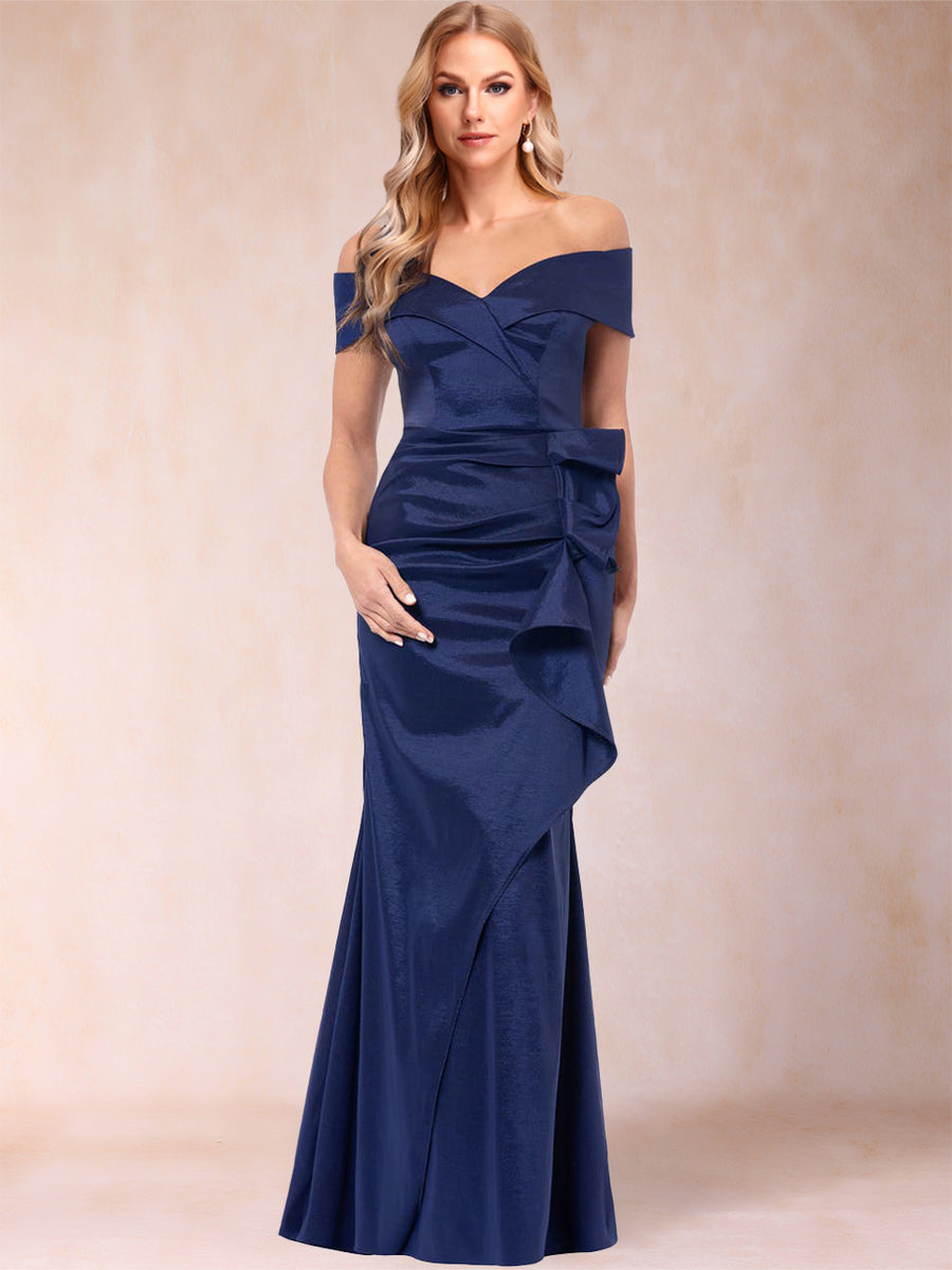 Trumpet/Mermaid Off-the-Shoulder Sleeveless Mother of the Bride Dresses With Ruffles