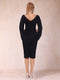 Sheath/Column Crew Neck Cape Sleeves Mother of the Bride Dresses