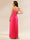 Sheath/Column Strapless Floor-Length Prom Dresses With Pleats