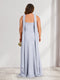 Sheath/Column Halter Ruched Plus Size Bridesmaid Dresses with Split Side