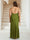 Sheath/Column Criss Cross Ruched Plus Size Bridesmaid Dresses with Split Side