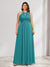 A-Line/Princess Crew Neck Keyhole Plus Size Bridesmaid Dresses with Lace