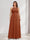 A-Line/Princess Crew Neck Keyhole Plus Size Bridesmaid Dresses with Lace