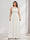A-Line/Princess Crew Neck Keyhole Plus Size Bridesmaid Dresses with Lace