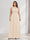 A-Line/Princess Crew Neck Keyhole Plus Size Bridesmaid Dresses with Lace