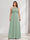 A-Line/Princess Crew Neck Keyhole Plus Size Bridesmaid Dresses with Lace