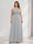 A-Line/Princess Crew Neck Keyhole Plus Size Bridesmaid Dresses with Lace