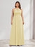 A-Line/Princess Crew Neck Keyhole Plus Size Bridesmaid Dresses with Lace