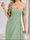 A-Line/Princess Off-the-Shoulder Asymmetrical Bridesmaid Dresses