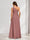 A-Line/Princess One-Shoulder Floor-Length Bridesmaid Dresses With Ruffles & Split Side