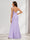Chiffon Trumpet/Mermaid V-Neck Sleeveless Bridesmaid Dresses with Split Side & Ruffles