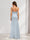 Satin Trumpet/Mermaid V-Neck Bridesmaid Dresses with Split Side