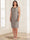 Sheath/Column Crew Neck 3/4 Sleeves 2 Pieces Mother of the Bride Dresses