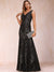 Trumpet/Mermaid V-Neck Sleeveless Mother of the Bride Dresses With Sequins