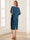 Sheath/Column Asymmetrical Short Sleeves Mother of the Bride Dresses With Ruffles & Beadings