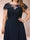 A-Line/Princess Illusion Crew Neck Short Sleeves Plus Size Mother of the Bride Dresses With Appliques & Sequins