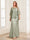 Lace Sheath/Column Crew Neck Half Sleeves Mother of the Bride Dresses