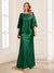 Lace Sheath/Column Crew Neck Half Sleeves Mother of the Bride Dresses