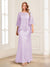 Lace Sheath/Column Crew Neck Half Sleeves Mother of the Bride Dresses