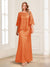 Lace Sheath/Column Crew Neck Half Sleeves Mother of the Bride Dresses