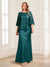 Lace Sheath/Column Crew Neck Half Sleeves Mother of the Bride Dresses