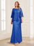 Lace Sheath/Column Crew Neck Half Sleeves Mother of the Bride Dresses