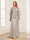 Lace Sheath/Column Crew Neck Half Sleeves Mother of the Bride Dresses