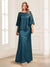 Lace Sheath/Column Crew Neck Half Sleeves Mother of the Bride Dresses