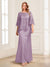 Lace Sheath/Column Crew Neck Half Sleeves Mother of the Bride Dresses