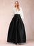 Satin A-Line/Princess V-Neck Floor-Length Long Sleeves Mother of the Bride Dresses With Belt