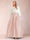 Satin A-Line/Princess V-Neck Floor-Length Long Sleeves Mother of the Bride Dresses With Belt