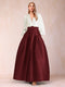 Satin A-Line/Princess V-Neck Floor-Length Long Sleeves Mother of the Bride Dresses With Belt