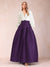 Satin A-Line/Princess V-Neck Floor-Length Long Sleeves Mother of the Bride Dresses With Belt