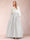 Satin A-Line/Princess V-Neck Floor-Length Long Sleeves Mother of the Bride Dresses With Belt
