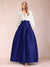Satin A-Line/Princess V-Neck Floor-Length Long Sleeves Mother of the Bride Dresses With Belt