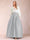 Satin A-Line/Princess V-Neck Floor-Length Long Sleeves Mother of the Bride Dresses With Belt
