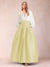 Satin A-Line/Princess V-Neck Floor-Length Long Sleeves Mother of the Bride Dresses With Belt