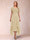 A-Line/Princess V-Neck Short Sleeves Asymmetrical Tea-Length Mother of the Bride Dresses with Appliques & Ruffles