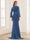 Sheath/Column V-Neck Long Sleeves Mother of the Bride Dresses With Beading