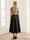 Satin A-Line/Princess V-Neck Sleeveless Ankle-Length Mother of the Bride Dresses with 3D Floral