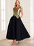 Satin A-Line/Princess V-Neck Sleeveless Ankle-Length Mother of the Bride Dresses with 3D Floral