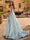 A-Line/Princess Strapless Basque Whist Prom Dresses with Split Side