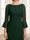 A-Line/Princess Scoop 3/4 Sleeves Floor-Length Mother of the Bride Dresses with Beading & Split Side