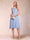 A-Line/Princess Scoop Sleeveless Tea-Length Two Piece Mother of the Bride Dresses with Lace & Appliques